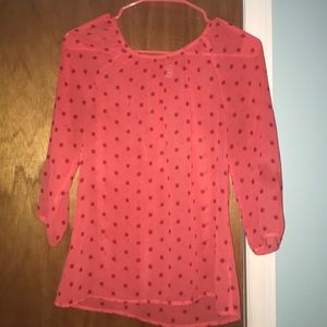 Old Navy Sheer Coral Top